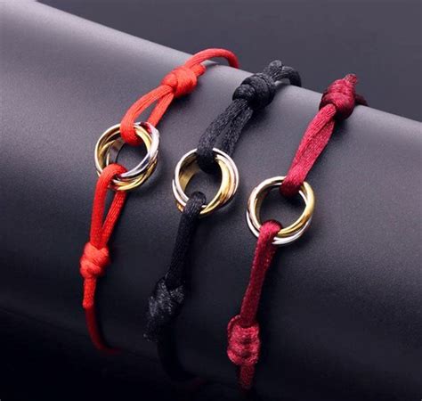 cartier love bracelet rope|cartier trinity silk cord bracelet.